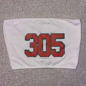 university of miami game day tube top